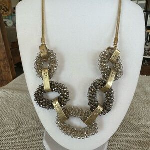 Kenneth Cole New York Gold and Silver Statement Necklace